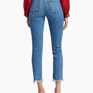 Paige Cindy High-Rise Distress Ankle Jeans size 23